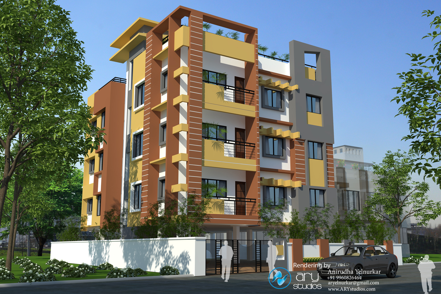 House Design India on Exterior Architectural Rendering Building Design 3d Elevations